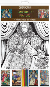 Elizabeth I - A4 Colour-in Posters - TimeLine Gifts